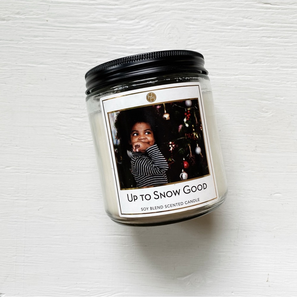 ALDI Huntington Home Up to Snow Good Candle - Peppermint/Spearmint/Vanilla Bean